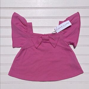 JANIE & JACK NWT Square Neck Bow Blouse